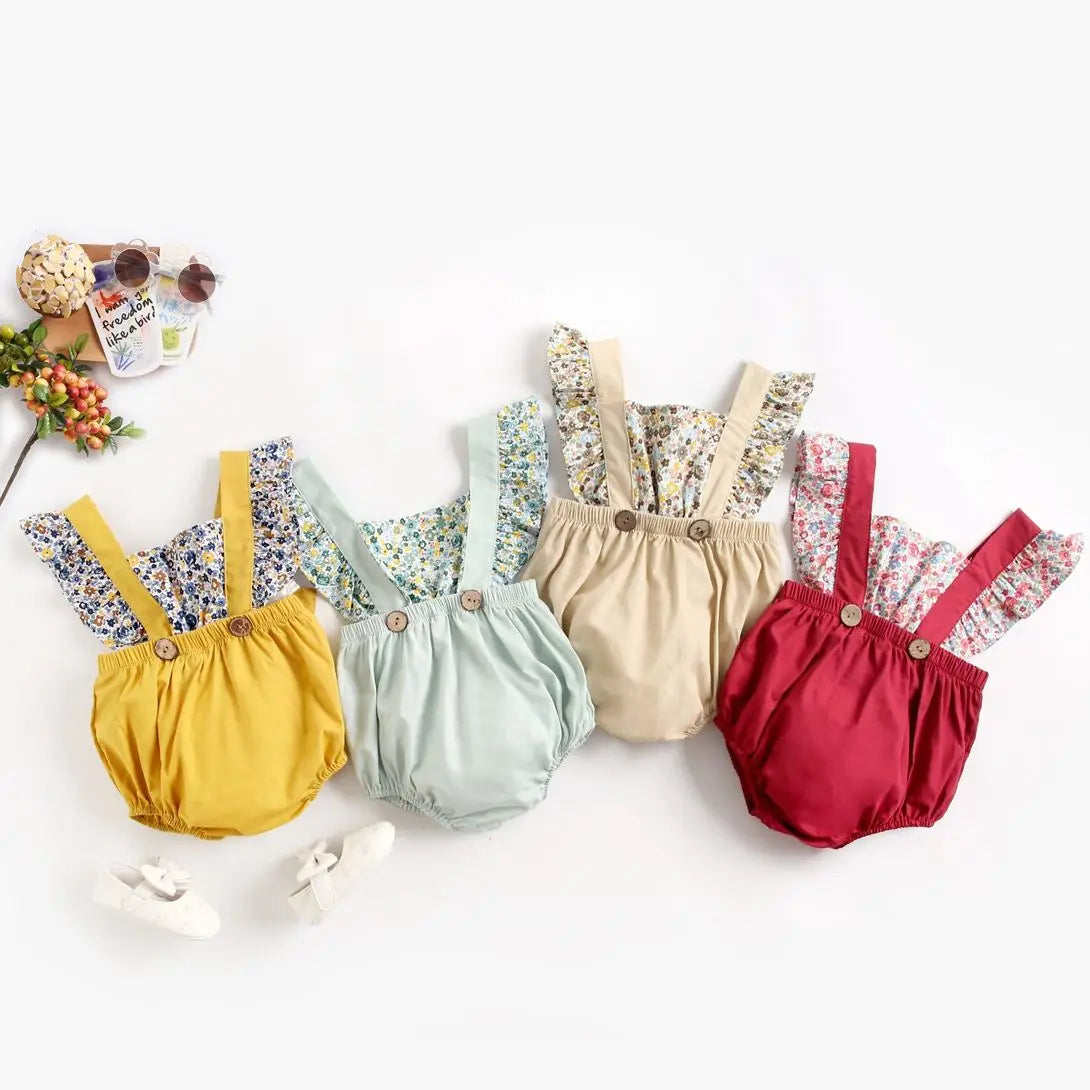 Princess Cute Flowers Romper