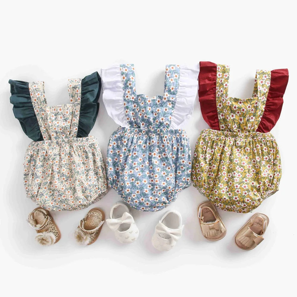 Princess Cute Flowers Romper
