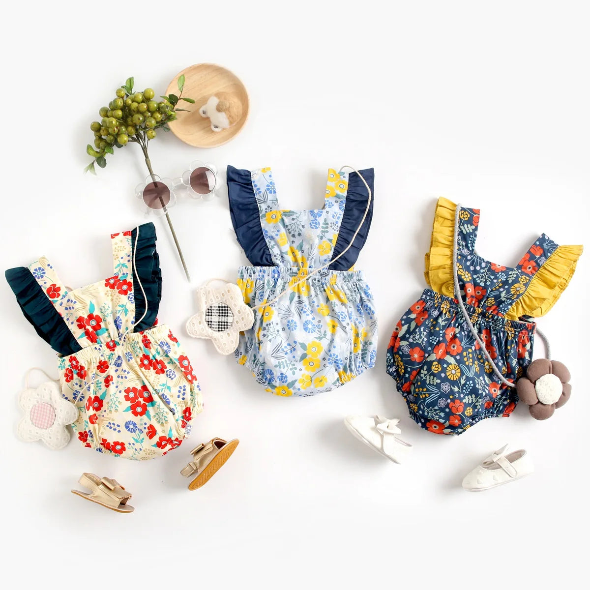 Princess Cute Flowers Romper
