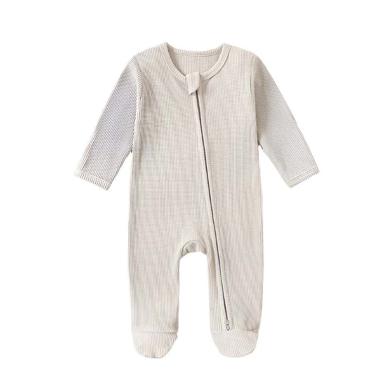 Organic Cotton Waffle Romper
