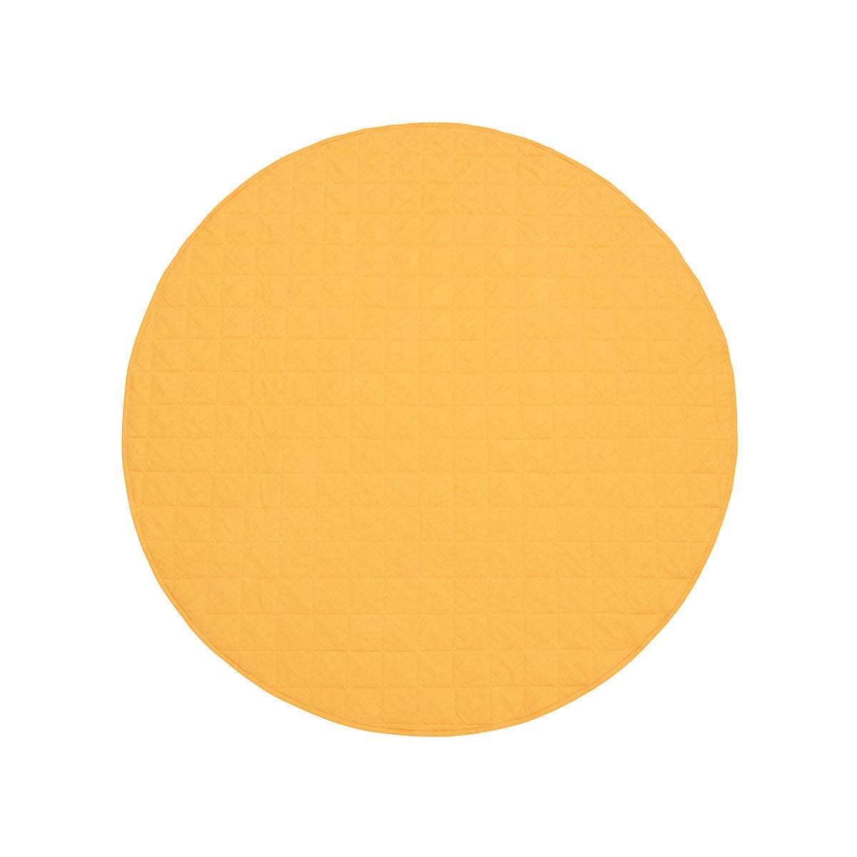 Round Linen Cotton Play Mat - Marigold