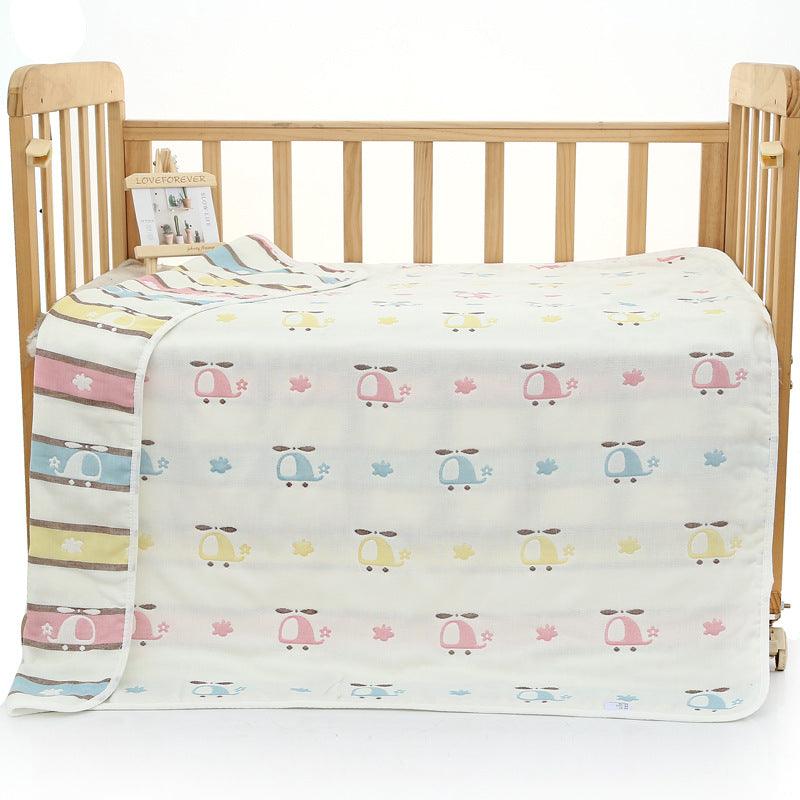 6-Layer Muslin Blanket - Airplane