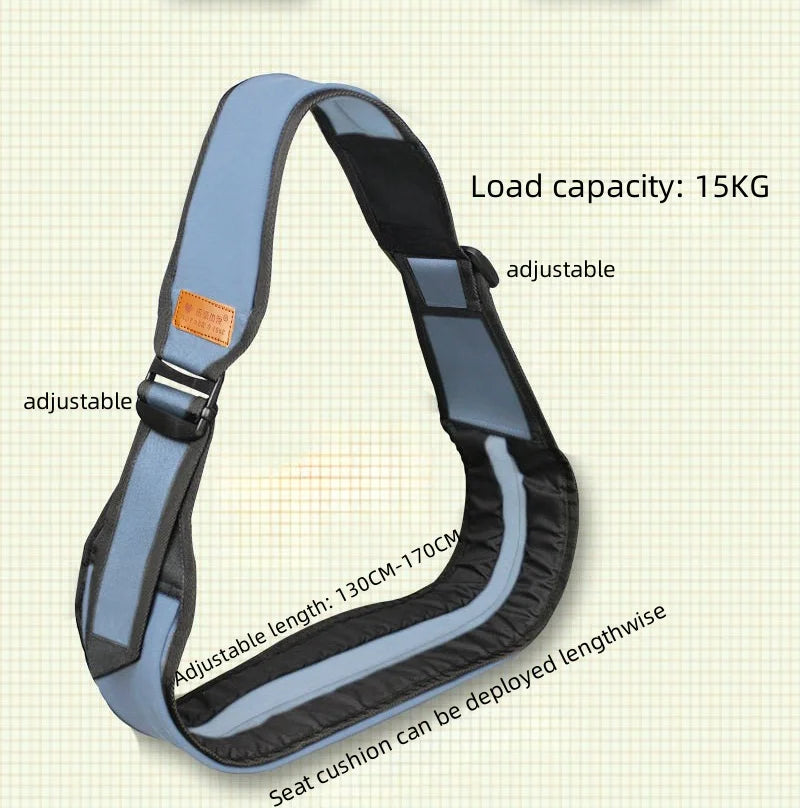Baby carrying bag waist stool strap