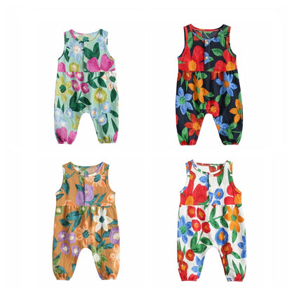 Flowers Baby  Bodysuit Sleeveless