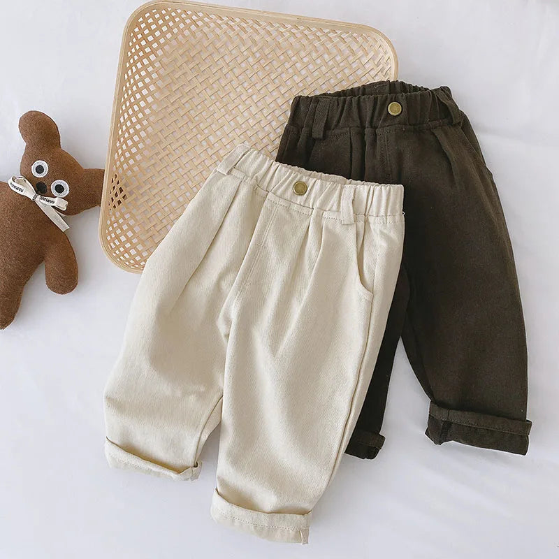 Spring Autumn Straight Pants