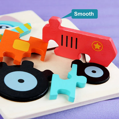 Kids Wooden 3D Puzzle