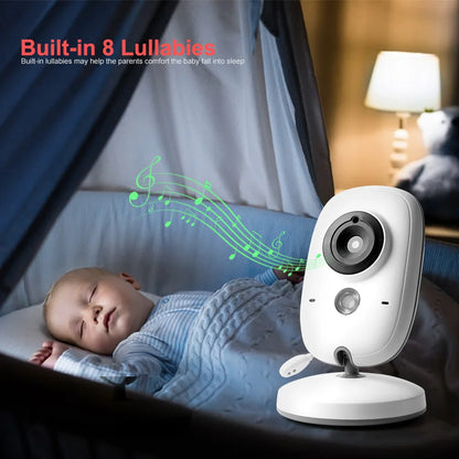 Video Baby Monitor 2.4G Wireless With 3.2 Inches LCD