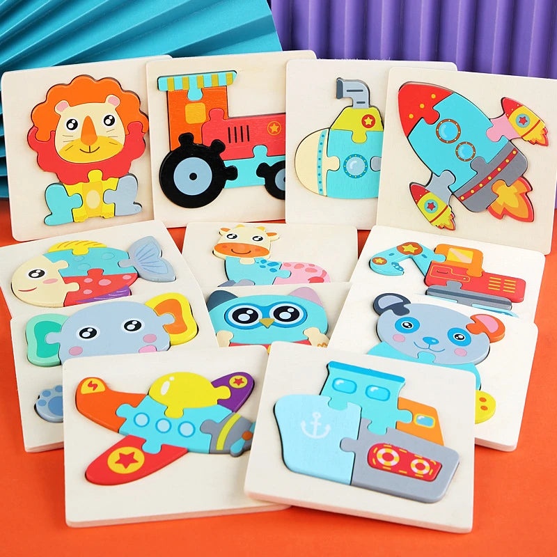Kids Wooden 3D Puzzle