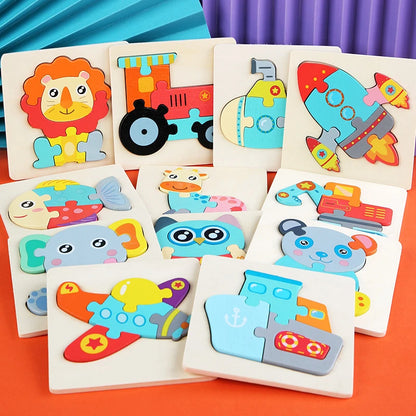 Kids Wooden 3D Puzzle