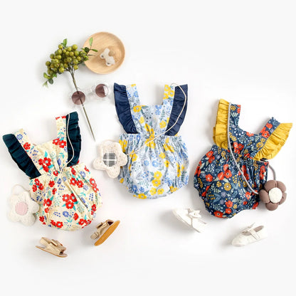 Princess Cute Flowers Romper