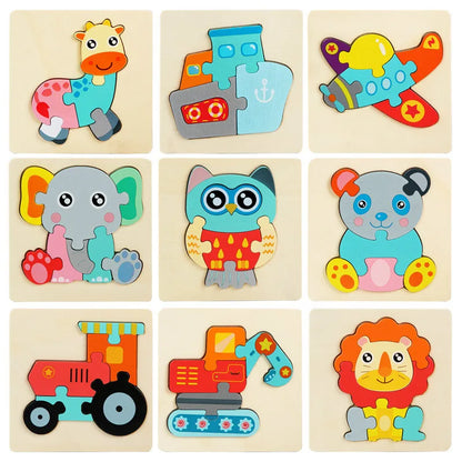 Kids Wooden 3D Puzzle