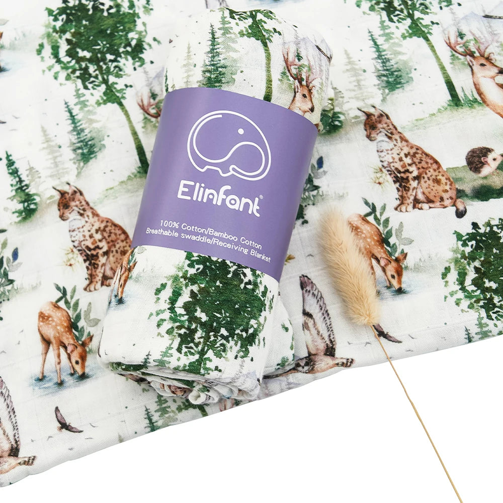 Bamboo Cotton Muslin Swaddle Blanket