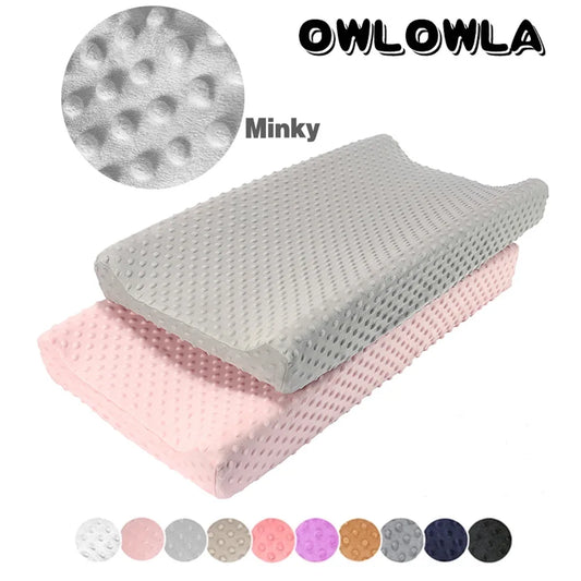 Soft Reusable Changing Pad Cover Minky Dot
