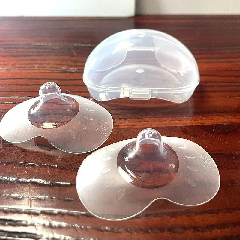 2Pcs Silicone Breastfeeding Nipple Protectors