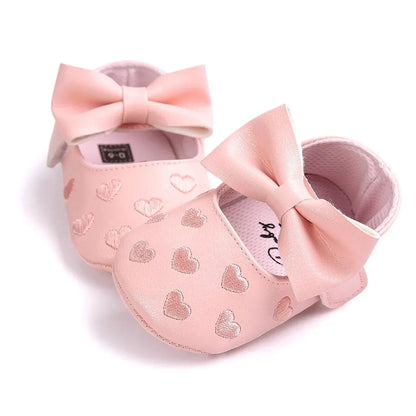 Baby Classic Bow-knot Heart Anti-slip