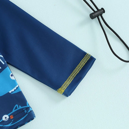 Baby Boy Summer Swimsuit Set (3Pcs)