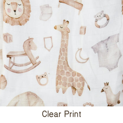 Bamboo Cotton Muslin Swaddle Blanket