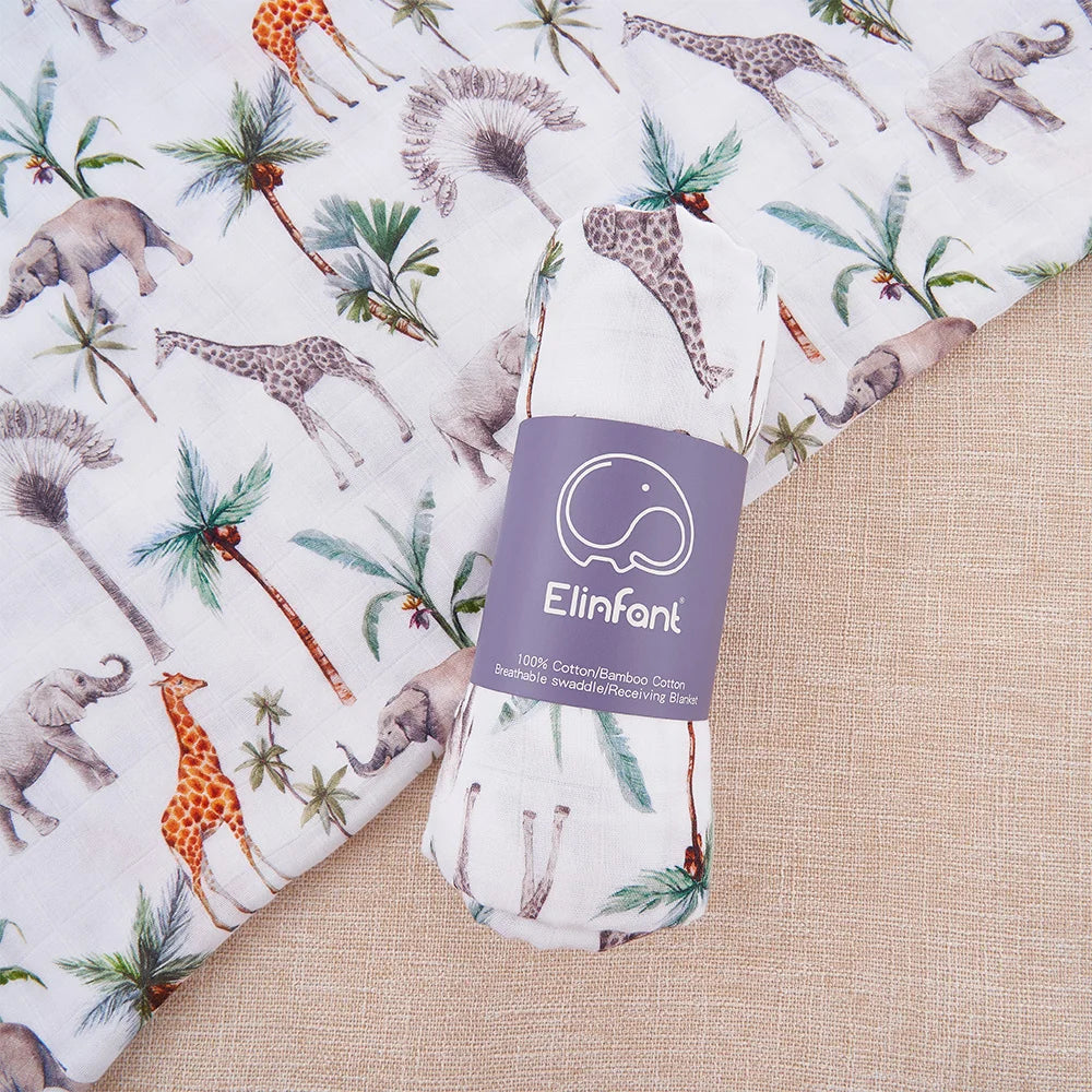 Bamboo Cotton Muslin Swaddle Blanket