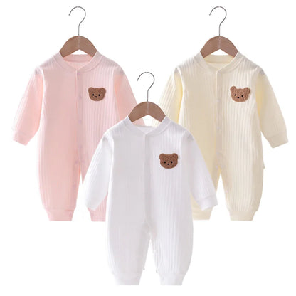 Newborn Romper Solid Color Bear