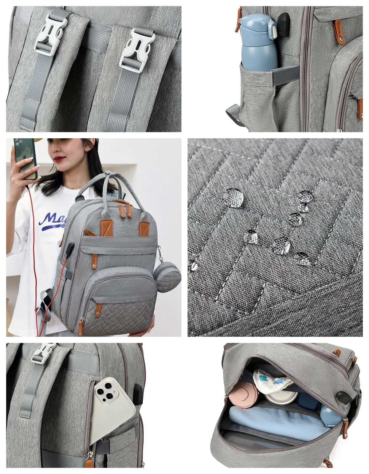 Waterproof Diaper Backpack