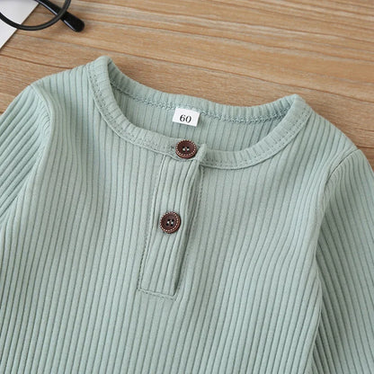 Unisex Baby Romper Playsuit Long Sleeve