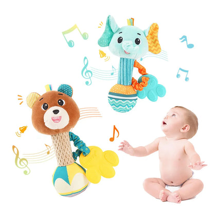 Baby Rattle Soft Animal Shaker