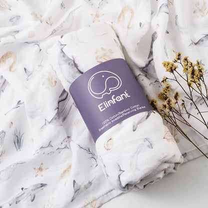 Bamboo Cotton Muslin Swaddle Blanket