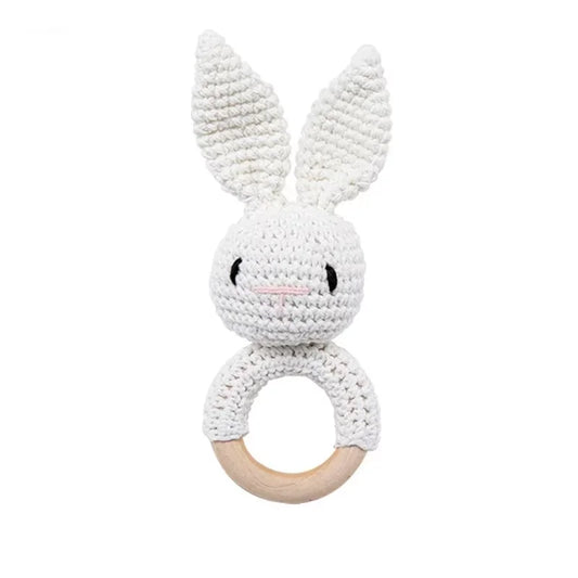 Wooden Crochet Rattle Teether