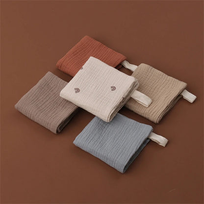 5pcs/Set Square Cotton Baby Face Towel