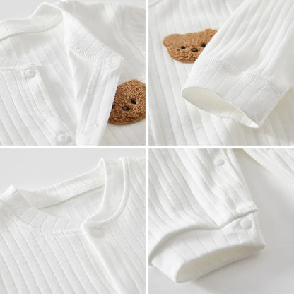 Newborn Romper Solid Color Bear