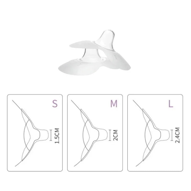 2Pcs Silicone Breastfeeding Nipple Protectors