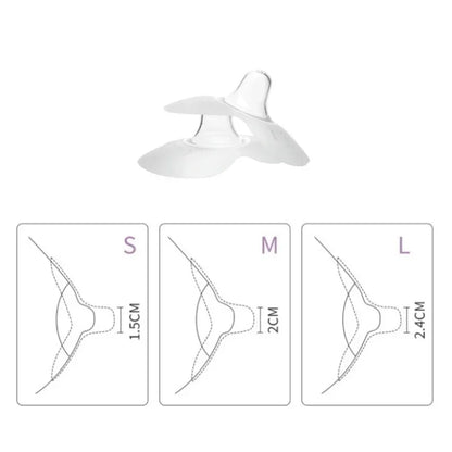 2Pcs Silicone Breastfeeding Nipple Protectors