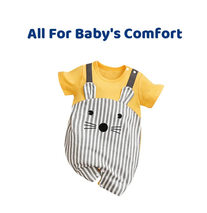 0-18 Baby Jumpsuit Cute Cartoon Mouse Print