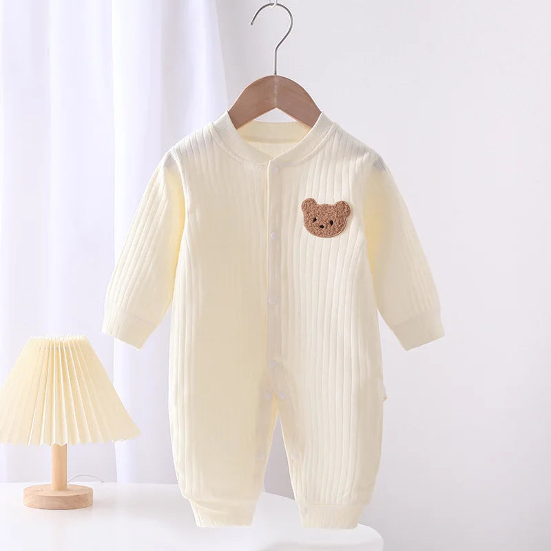 Newborn Romper Solid Color Bear