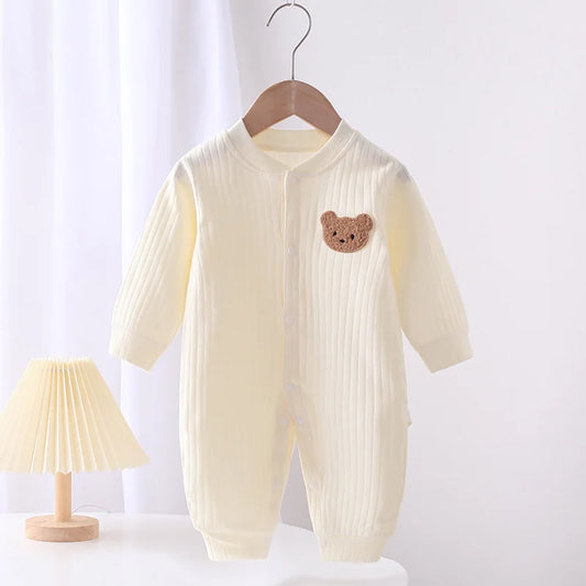 Newborn Romper Solid Color Bear