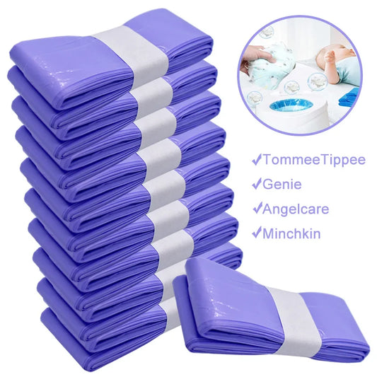 Purple Diaper Pail Refills Bags Tommee Tippee 1/5/10Pcs