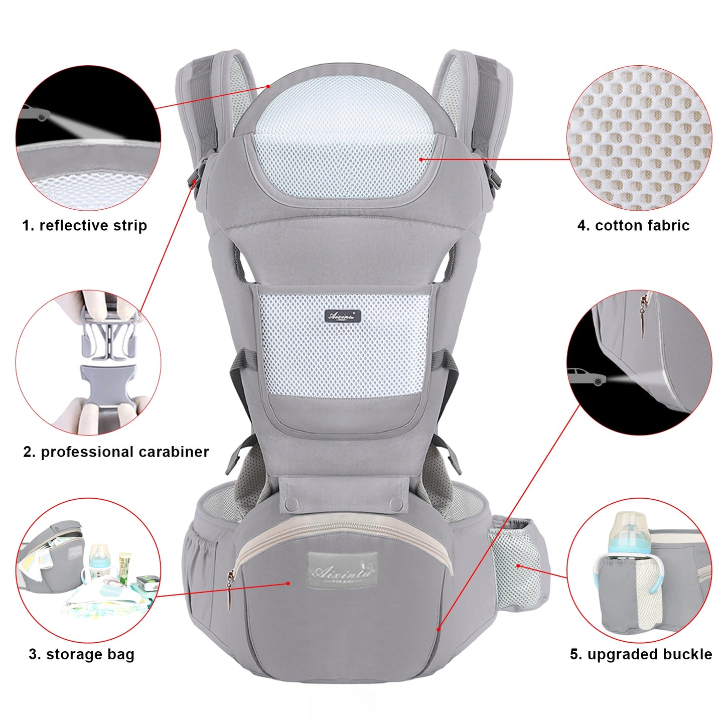 Cotton Baby Carrier Kangaroo Bag