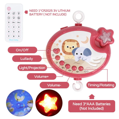 Baby Crib Rattle w/ Remote Control