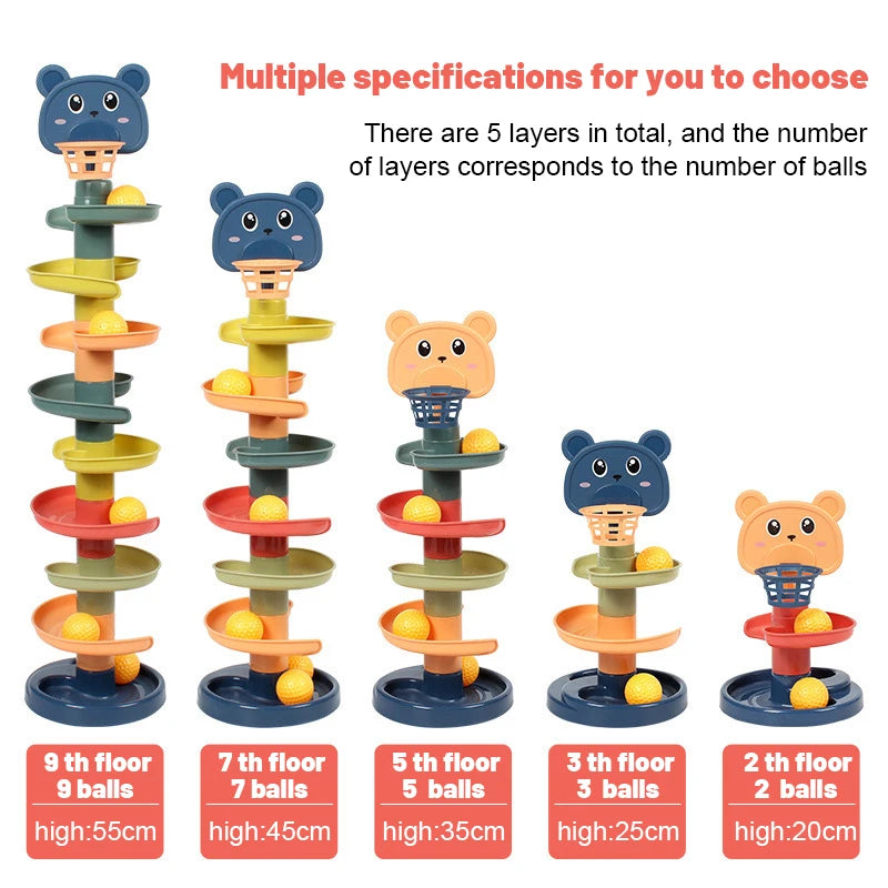Montessori Baby Stacking Track