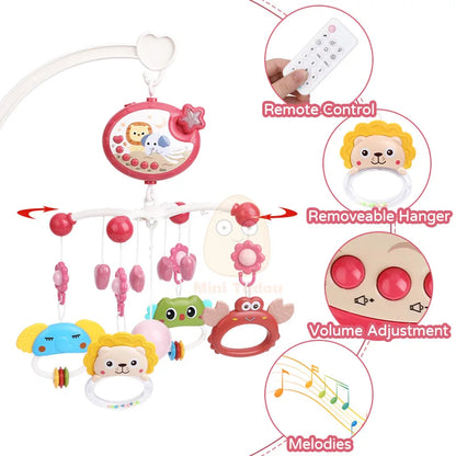 Baby Crib Rattle w/ Remote Control
