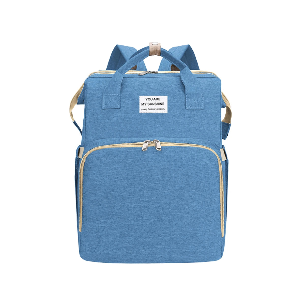 Portable Diaper Bag with Foldable Baby Bed