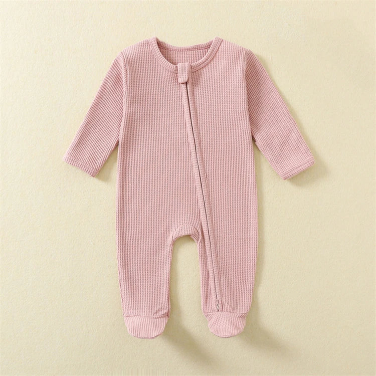 Organic Cotton Waffle Romper