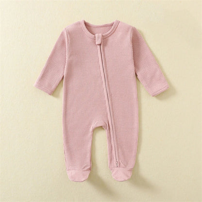 Organic Cotton Waffle Romper