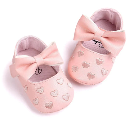 Baby Classic Bow-knot Heart Anti-slip