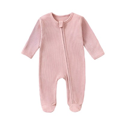 Organic Cotton Waffle Romper