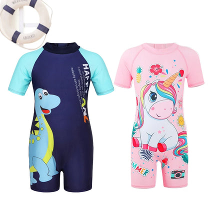 One-piece Swimsuit Short Sleeve