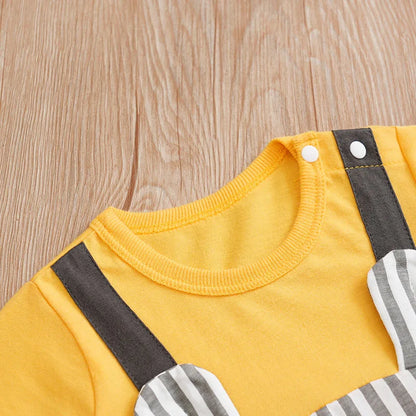 0-18 Baby Jumpsuit Cute Cartoon Mouse Print
