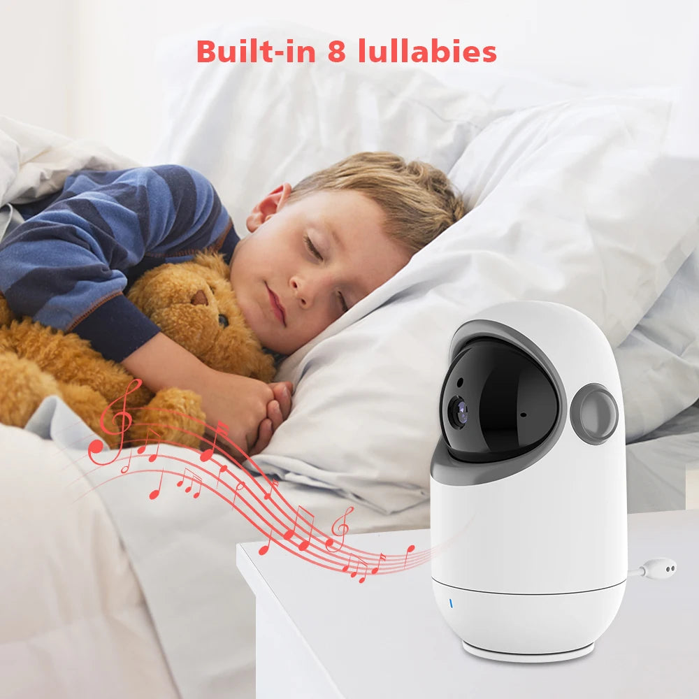 4.3 Inch Video Baby Monitor With Pan Tilt Camera 2.4G Wireless