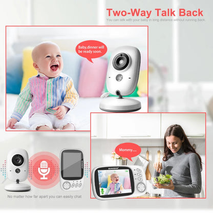 Video Baby Monitor 2.4G Wireless With 3.2 Inches LCD