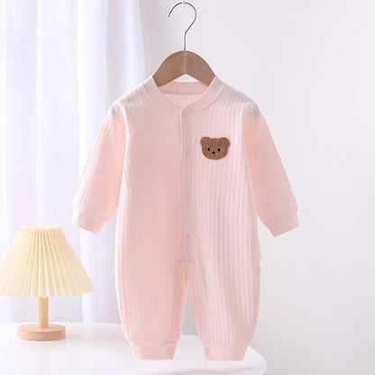 Newborn Romper Solid Color Bear
